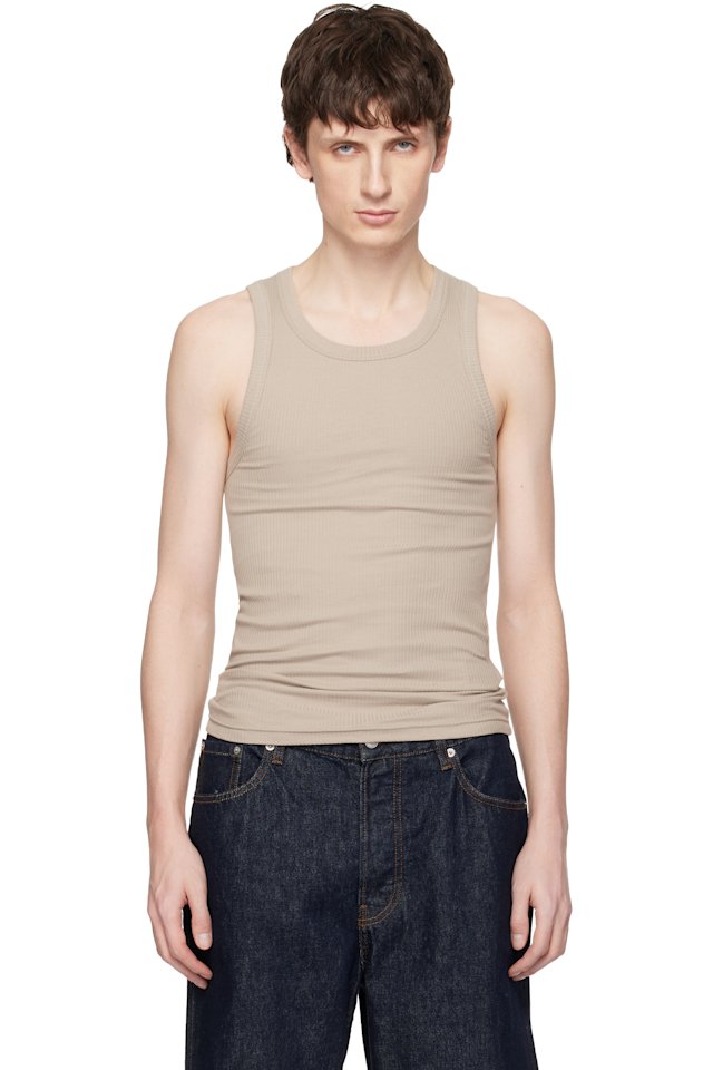 Seventh — Taupe Base Rib Tank Top