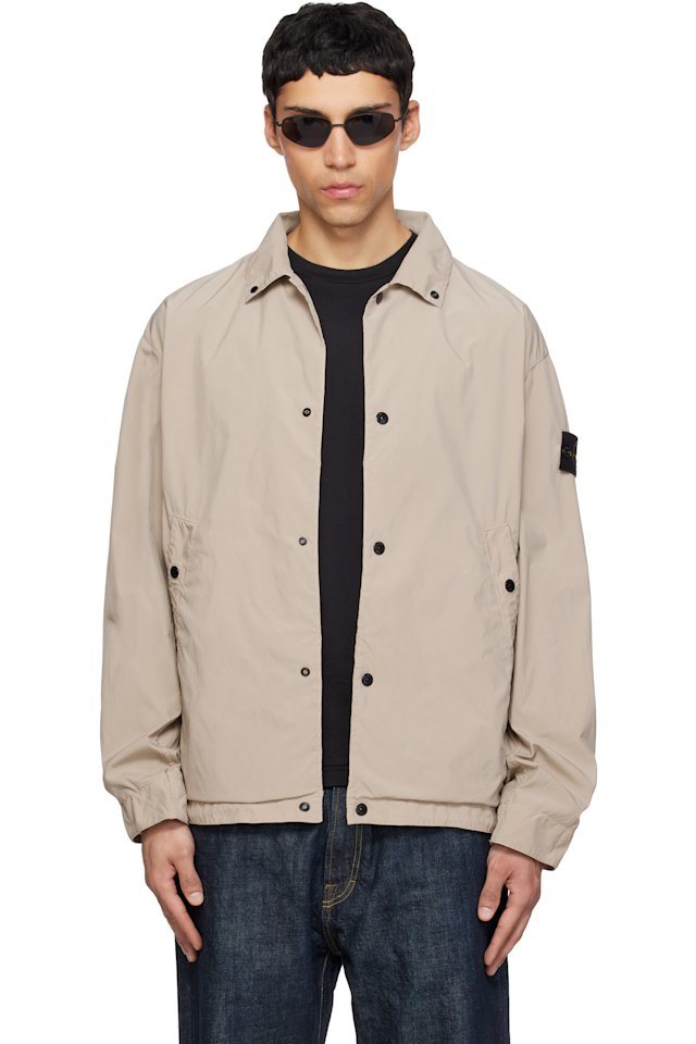 Stone Island — Beige 4100041 Light Compact Touch Poly-TC Jacket
