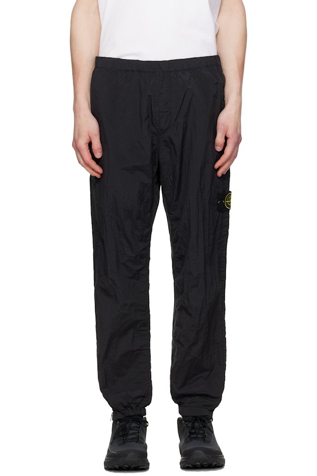 Stone Island — Black 3100035 Nylon Metal ECONYL Trousers