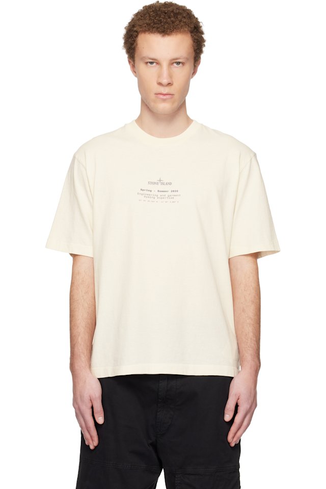 Stone Island — Off-White 2100001 Organic Cotton Jersey T-shirt