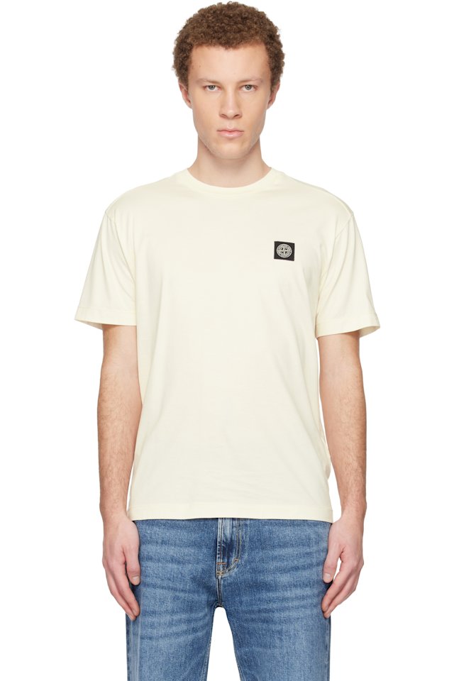 Stone Island — Off-White 2100027 60/2 Cotton Jersey T-shirt