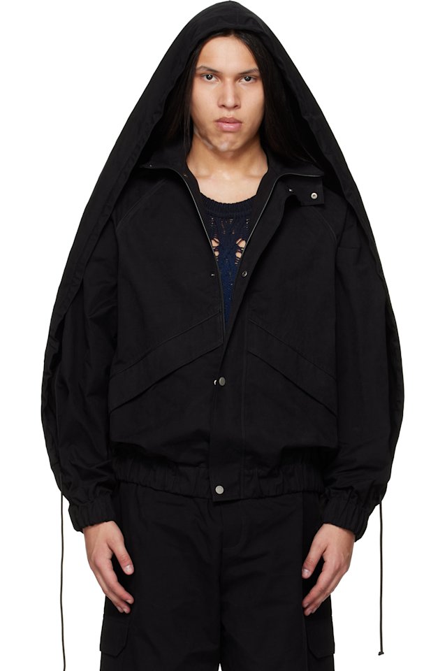 EGONlab — Black Back Fold Track Jacket