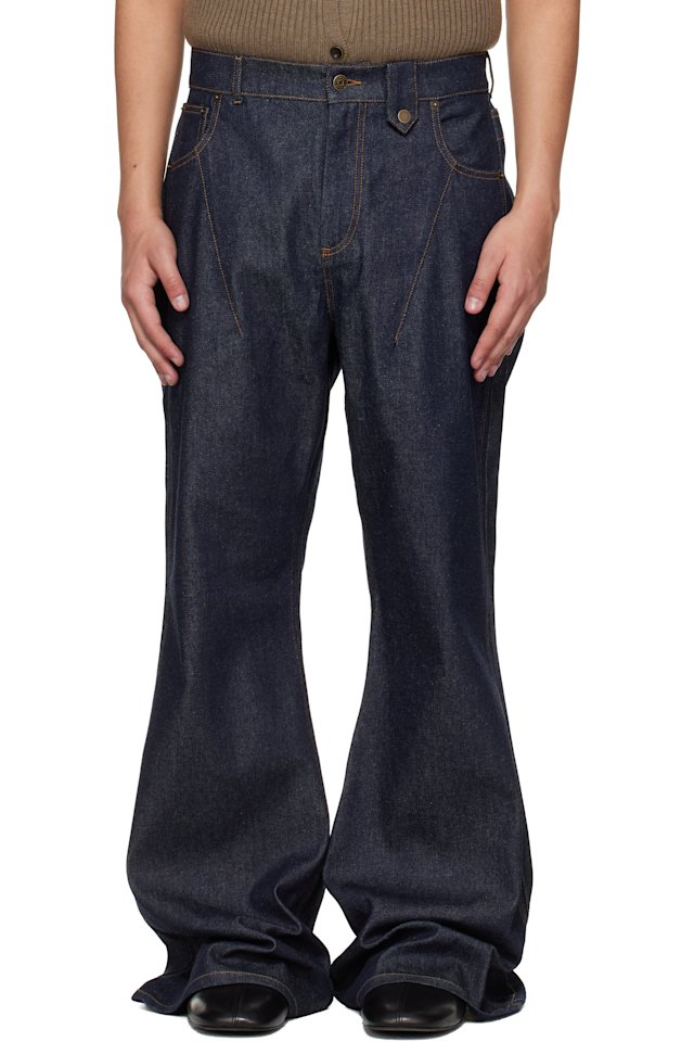 EGONlab — Navy Overscaled Jeans