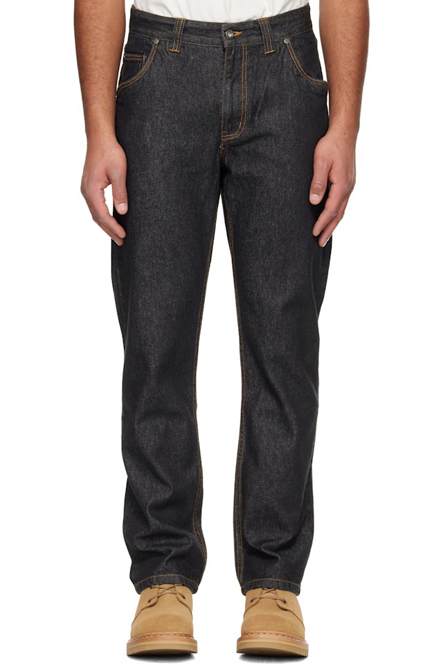 Dime — Black Straight Jeans