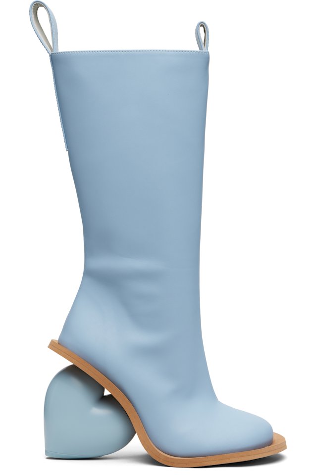 YUME YUME — SSENSE Exclusive Blue Love Tall Boots
