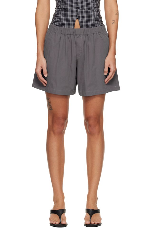 Belle Anna — Gray Boxer Shorts