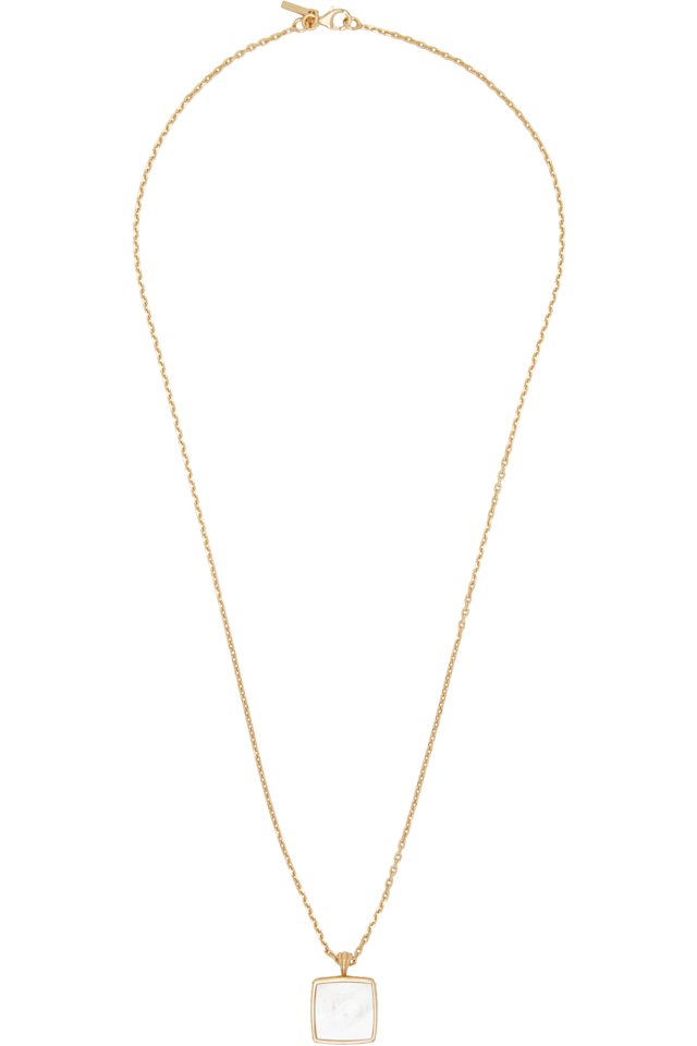 Emanuele Bicocchi — Square Mother of Pearl Amulet Necklace