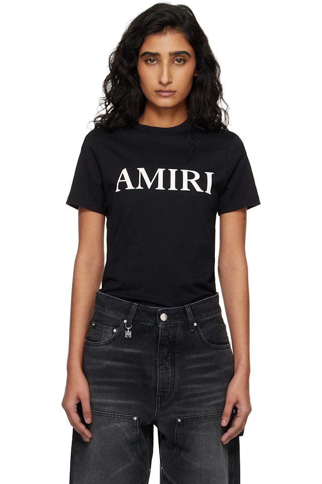 AMIRI — Black 'Amiri' Core Logo T-shirt
