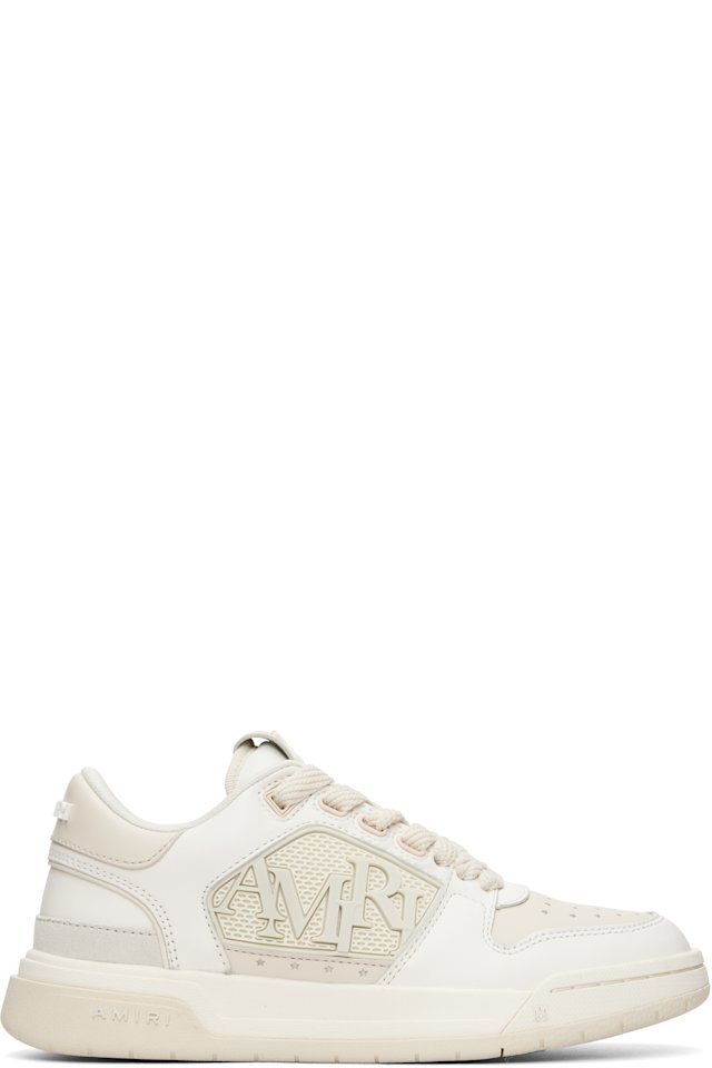 AMIRI — White & Off-White Classic Low Sneakers