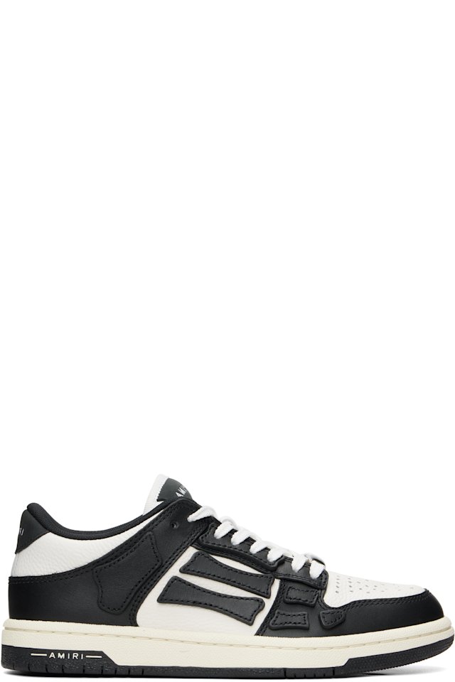 AMIRI — Black & White Skel-Top Low Sneakers