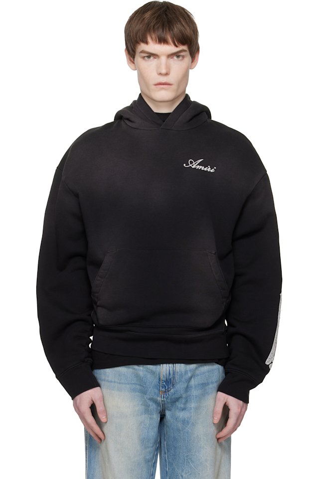 AMIRI — Black Bones Oversized Hoodie