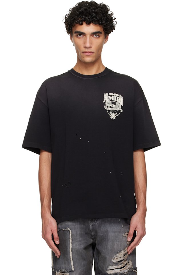 AMIRI — Black AMIRI Eagle Oversized T-shirt