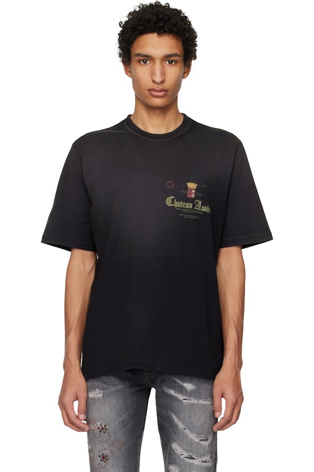 AMIRI — Black Chateau Crown T-shirt