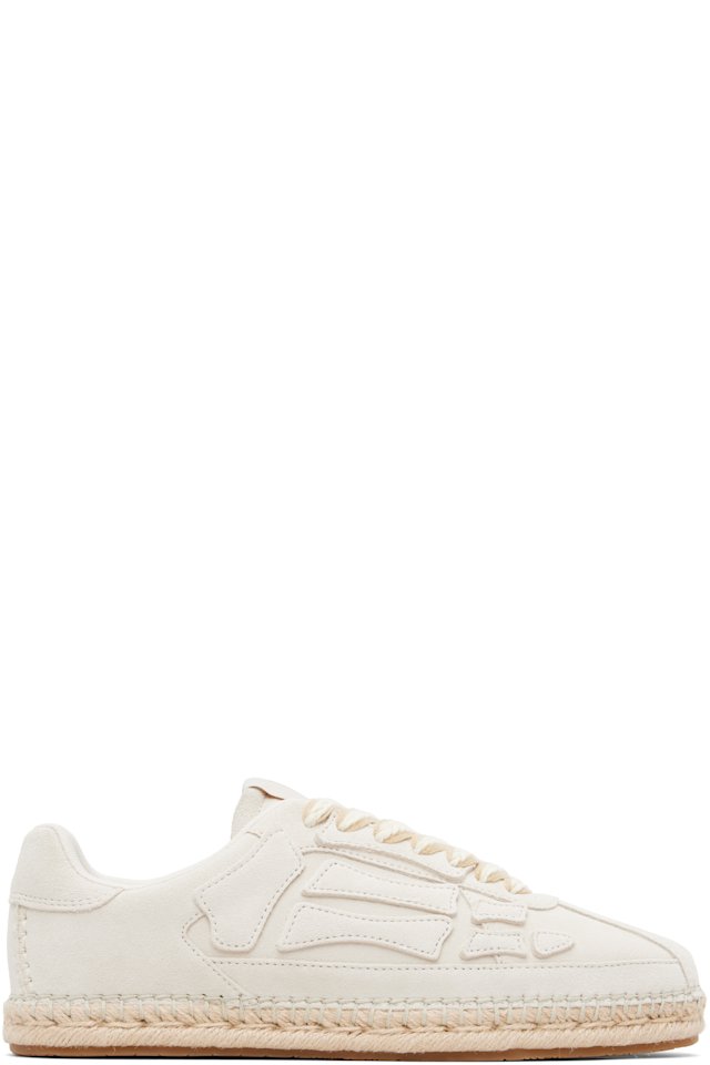 AMIRI — Off-White Pacific Bones Espadrilles