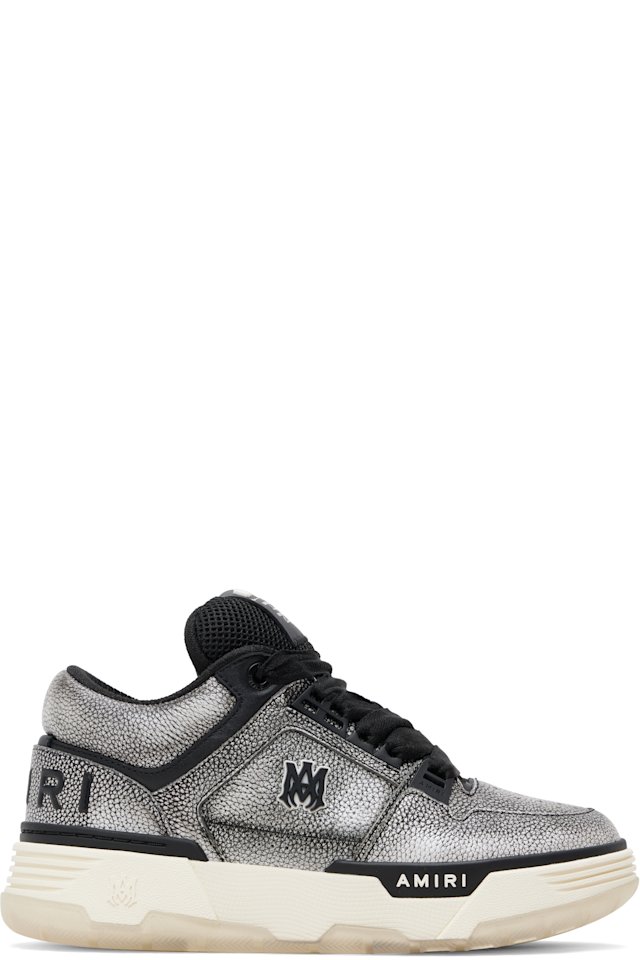 AMIRI — Black Pebbled MA-1 Sneakers