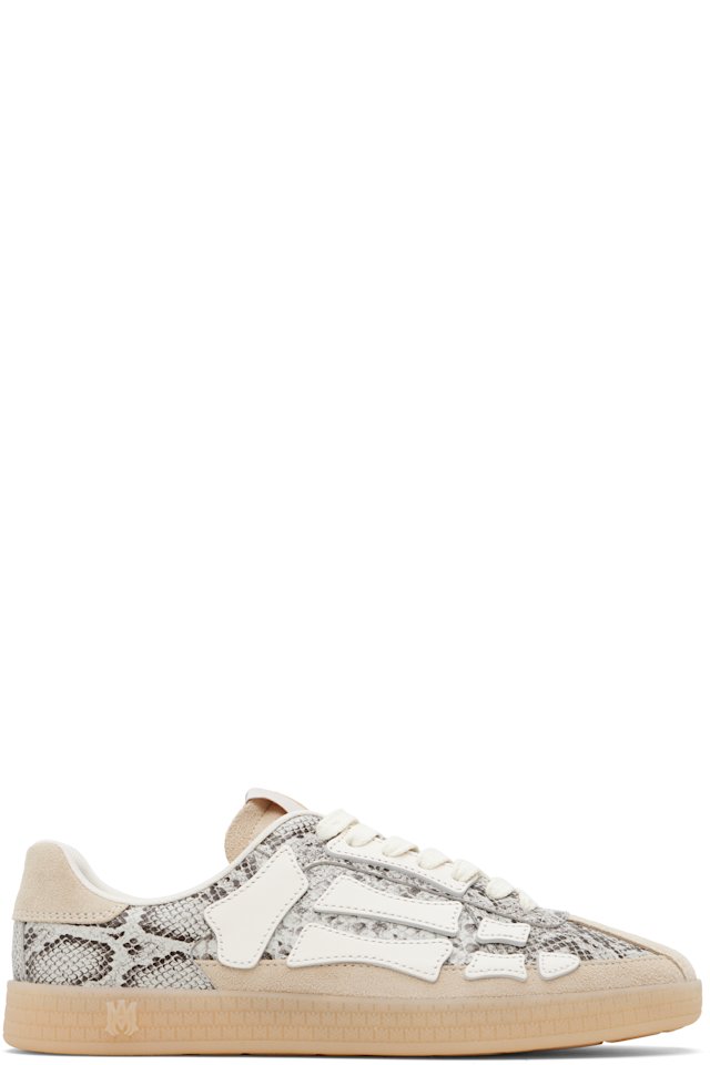 AMIRI — Gray & Beige Snake Pacific Bones