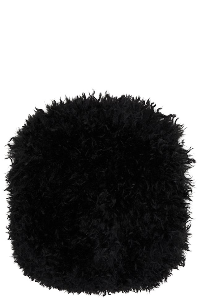 Anna Sui — SSENSE Exclusive Black Faux-Fur Muff Hand Warmer
