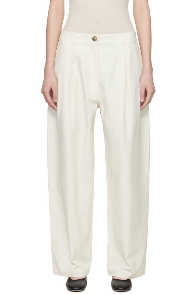 Cordera — White Technical Tailored Trousers