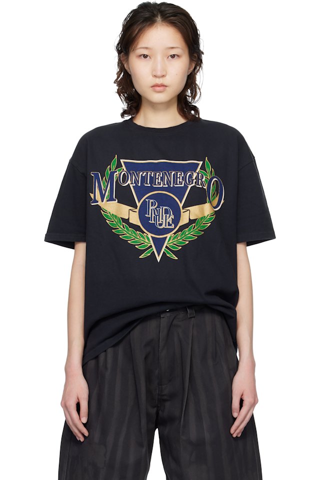 Rhude — Black Montenegro Regatta T-shirt