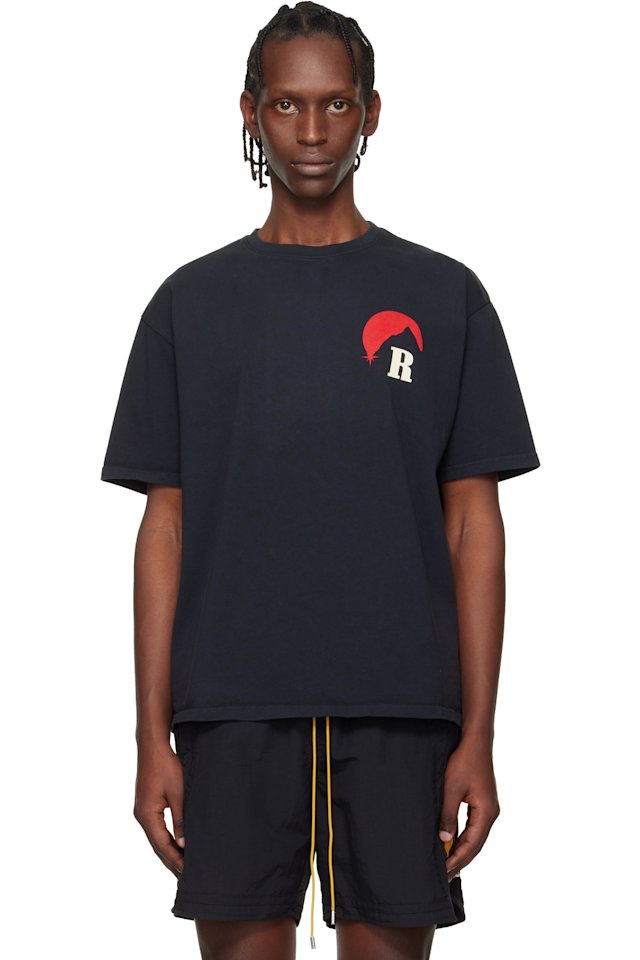 Rhude — Black Moonlight Regatta T-shirt