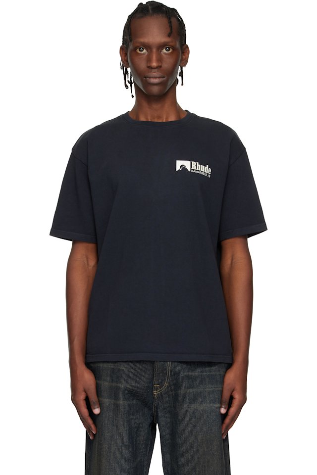 Rhude — Black Ramatuelle Intl Racing T-shirt