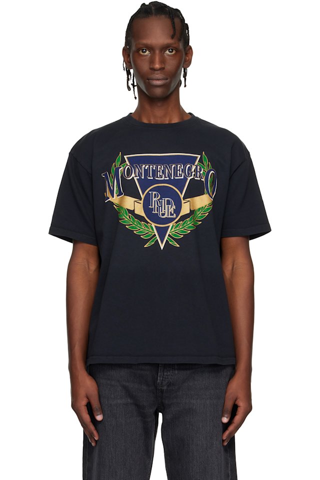 Rhude — Black Montenegro Regatta T-shirt