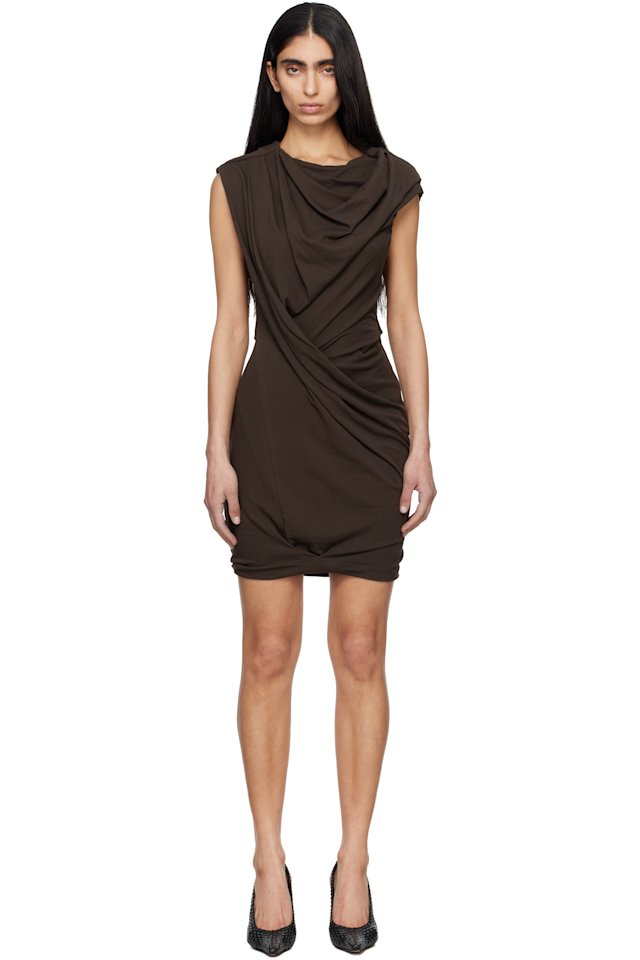 Entire Studios — Brown Twist Minidress