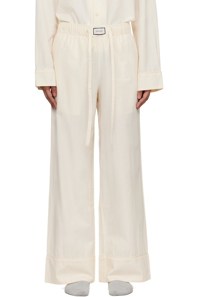 Entire Studios — Off-White Pajama Lounge Pants