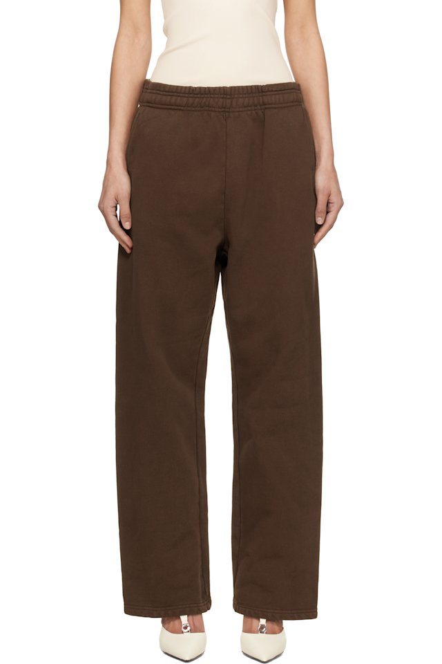 Entire Studios — Brown Straight Leg Sweatpants