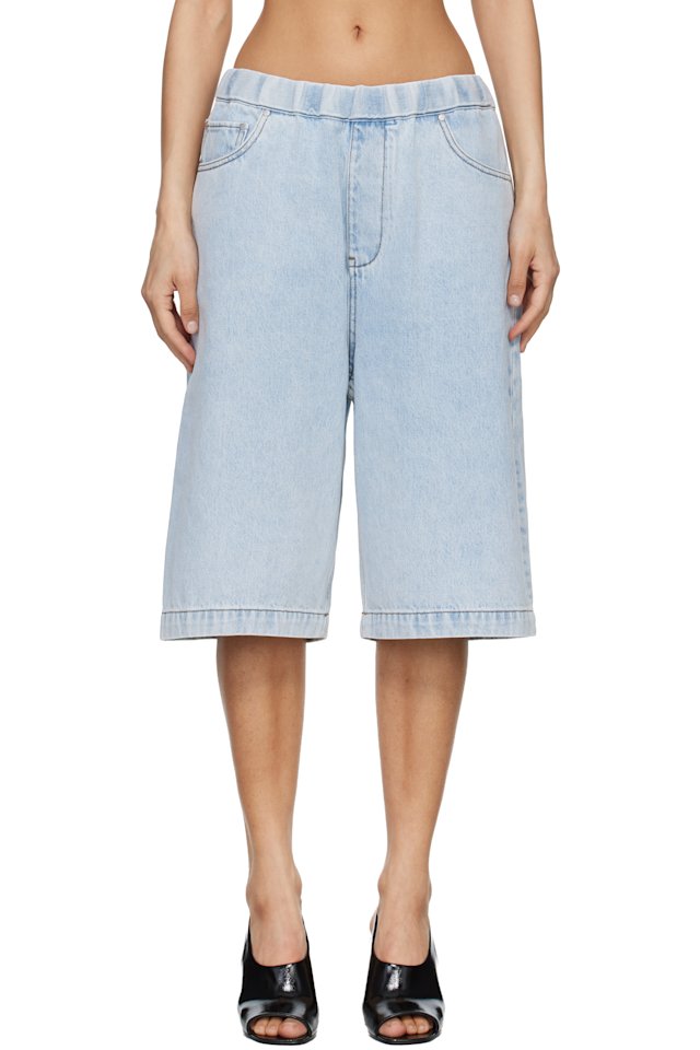 Entire Studios — Blue Spar Denim Shorts