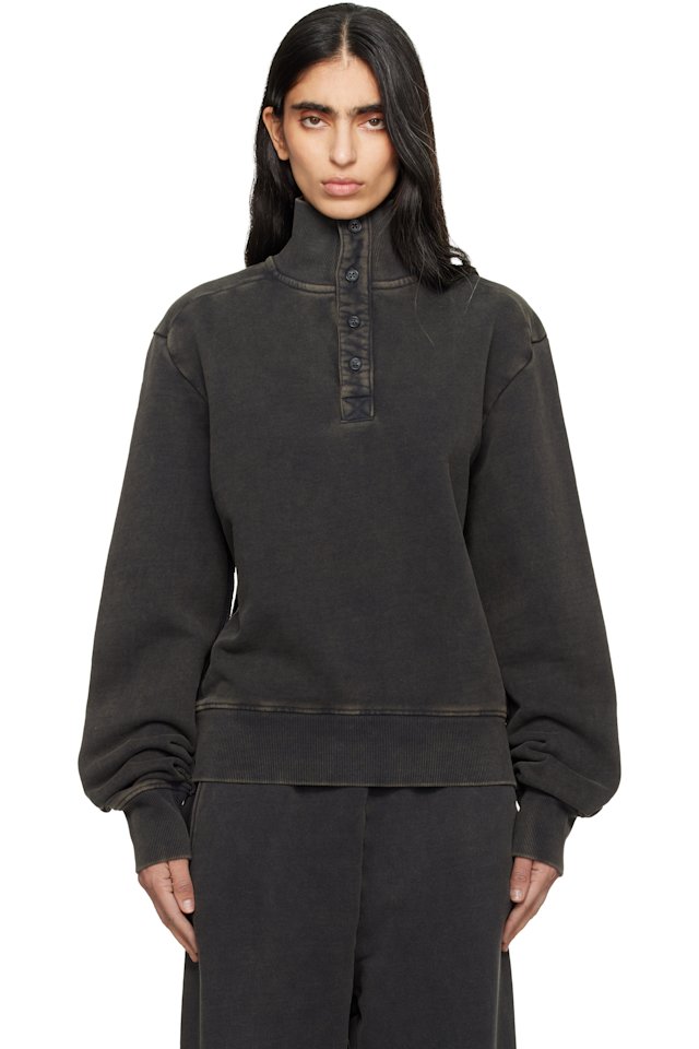 Entire Studios — Black Port Pullover Sweatshirt