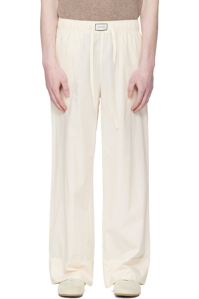 Entire Studios — Off-White Pajama Lounge Pants