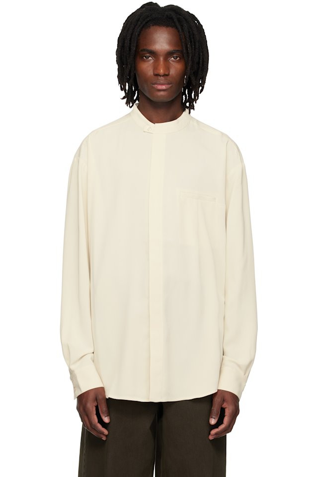 Entire Studios — Off-White Mao Dart Shirt