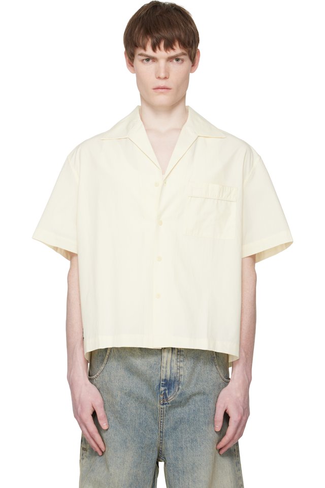 Entire Studios — Off-White S/S Pajama Shirt