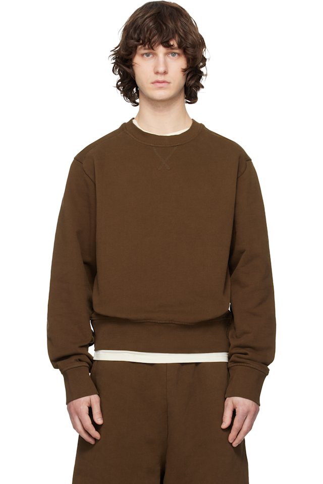 Entire Studios — Brown Pod Crew Sweatshirt