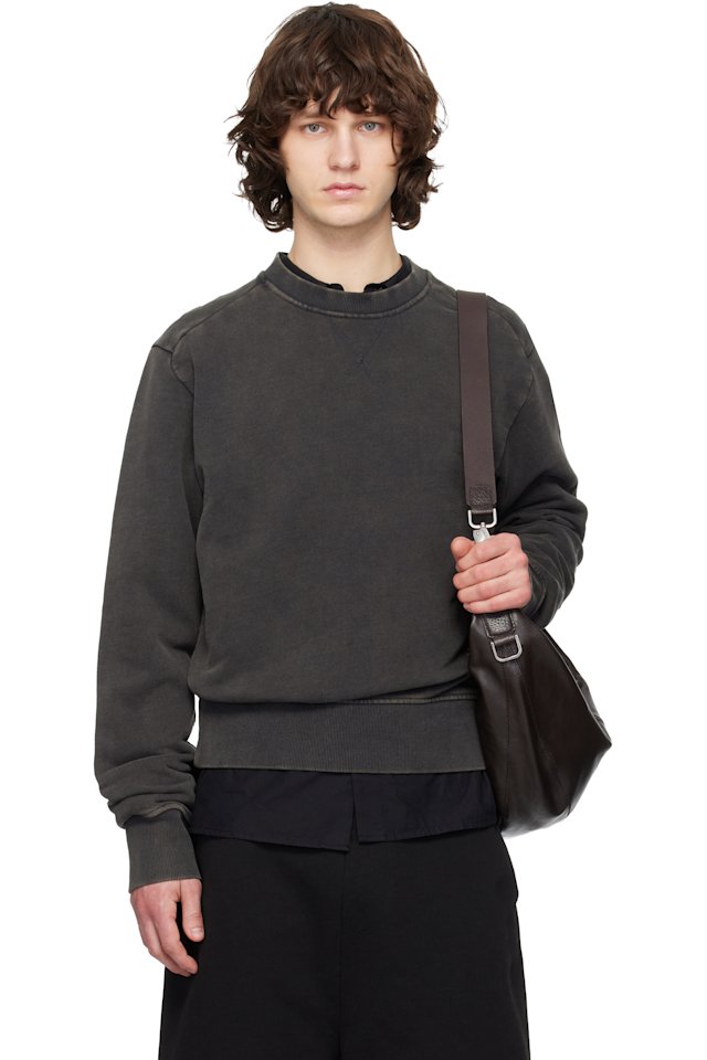 Entire Studios — Black Pod Crew Sweatshirt