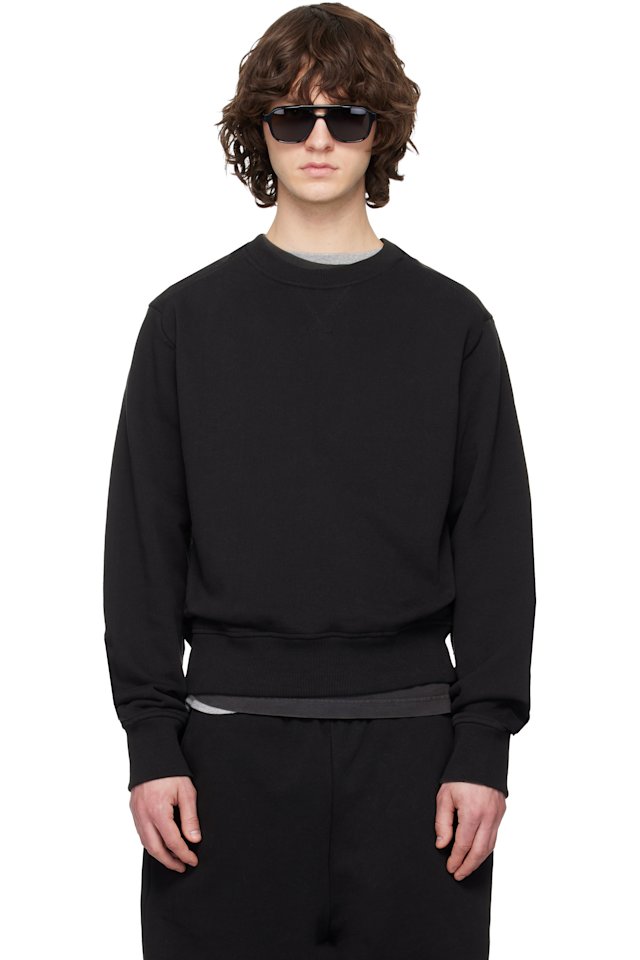 Entire Studios — Black Pod Crew Sweatshirt