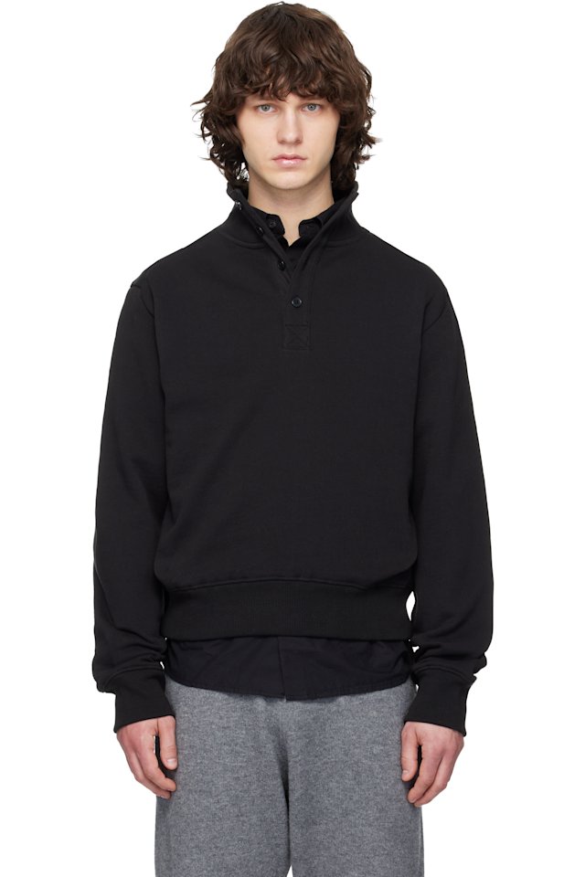 Entire Studios — Black Port Pullover Sweatshirt