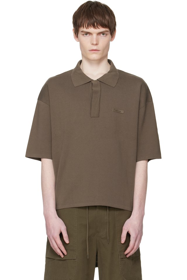 Entire Studios — Brown SS Club Polo