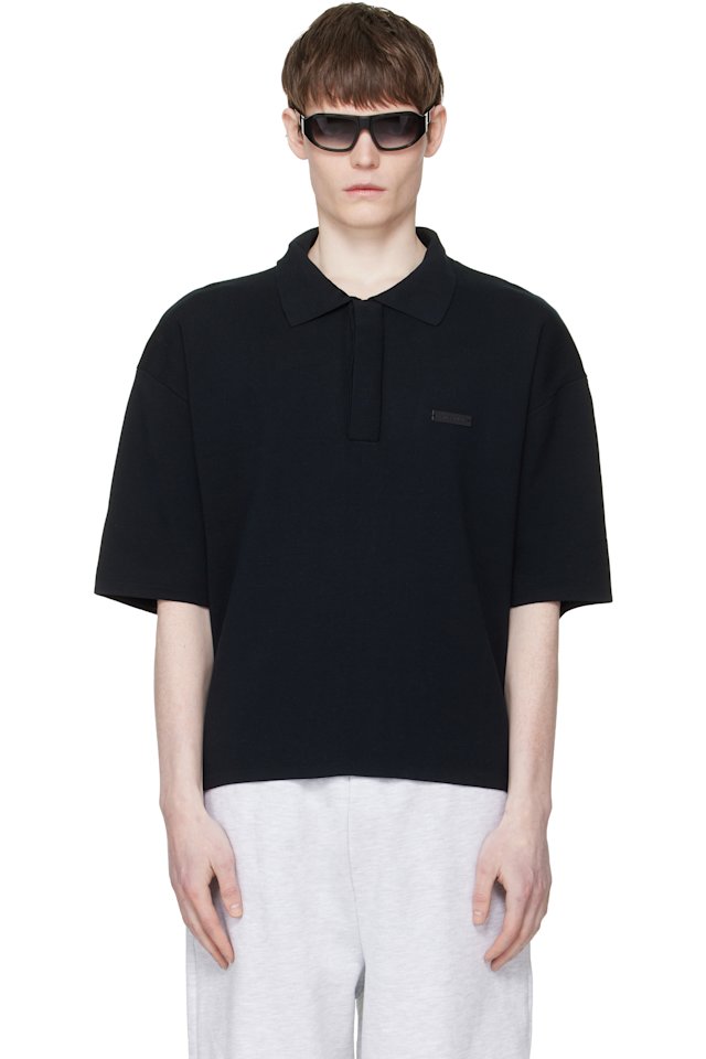 Entire Studios — Black SS Club Polo