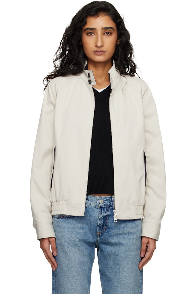 Dunst — Beige Modern Harrington Jacket