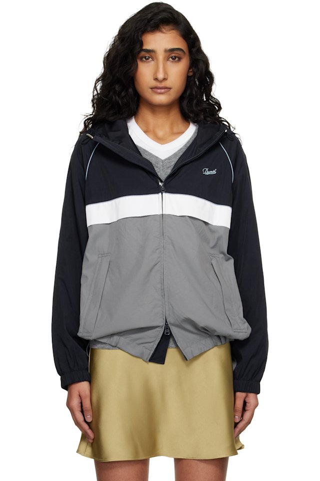 Dunst — Navy & Gray Blocked Windbreaker Jacket