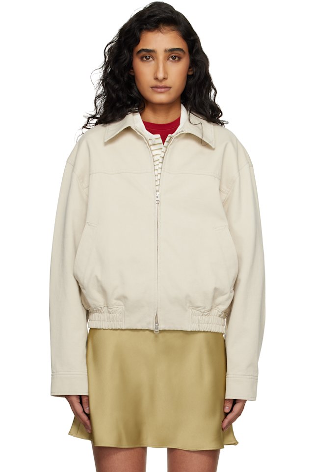 Dunst — Beige Collared Blouson Jacket