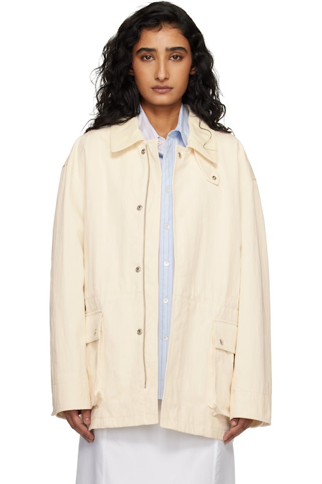 Dunst — Off-White Cotton Chore Jacket