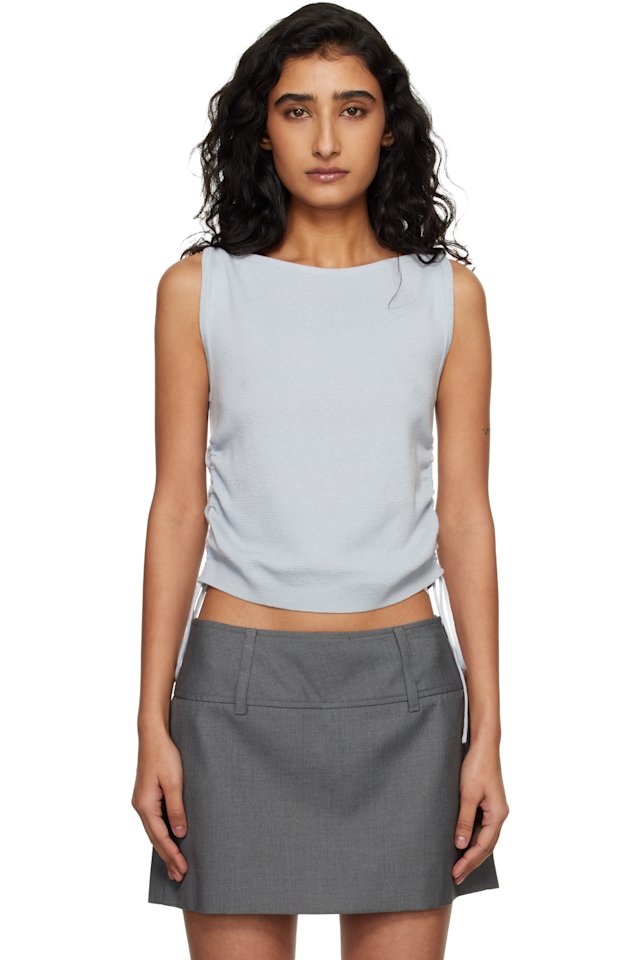 Dunst — Blue Layering Knit Tank Top