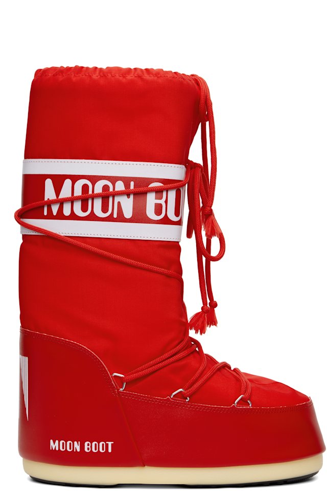 Moon Boot — Red Icon Nylon Boots