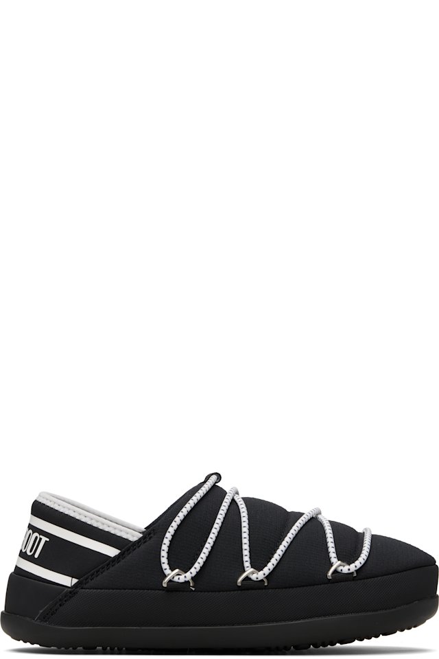 Moon Boot — Black Icon Slipper Loafers