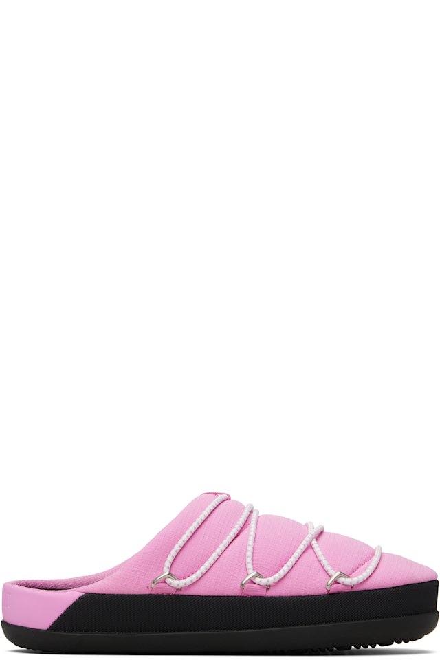 Moon Boot — Pink Soft Slipper Loafers