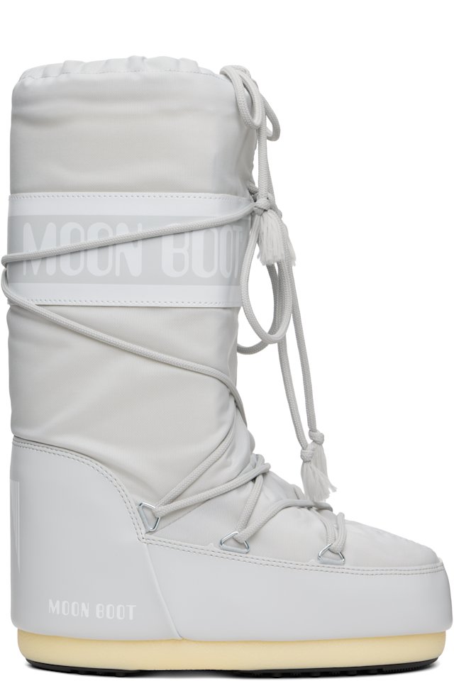 Moon Boot — Gray Icon Nylon Boots