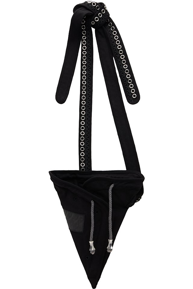 Kiko Kostadinov — Black Hatha Jersey Bag